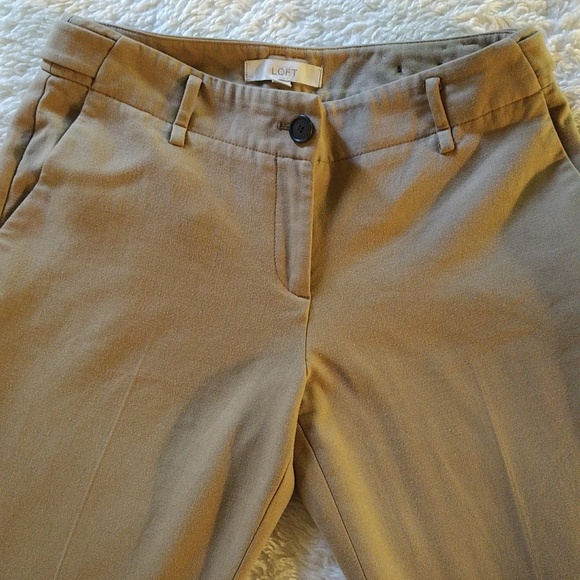 LOFT Tan Wide Leg Pants - Picture 2 of 9